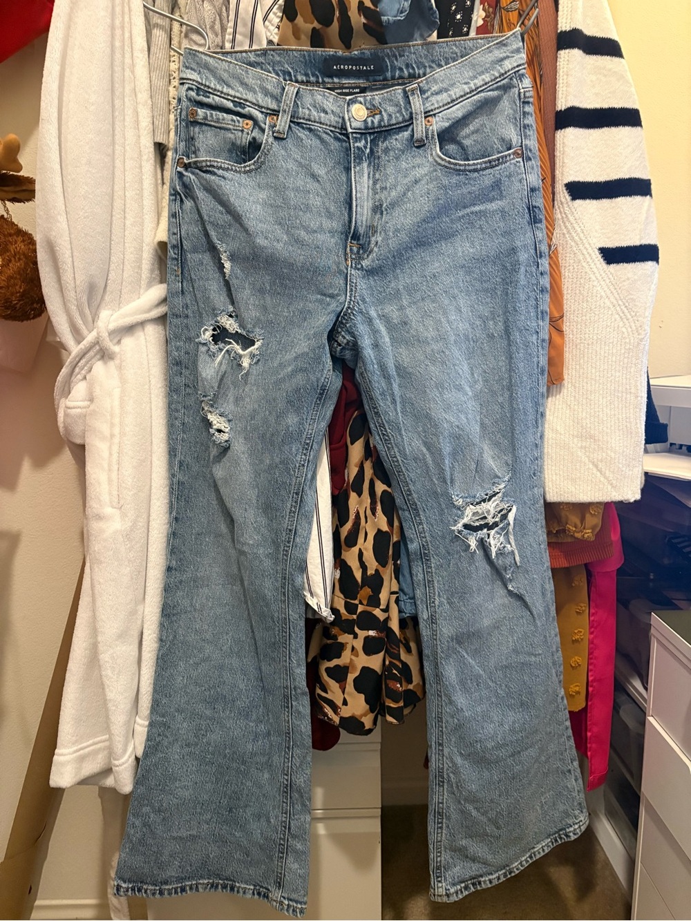 Aeropostale | High Rise | Distressed & Flare Jeans